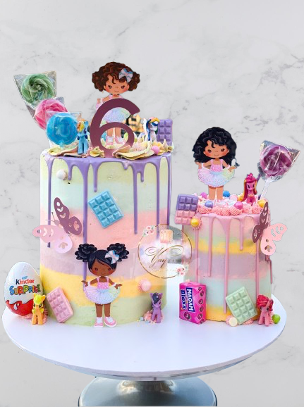Candy Drip Birthday Cake
