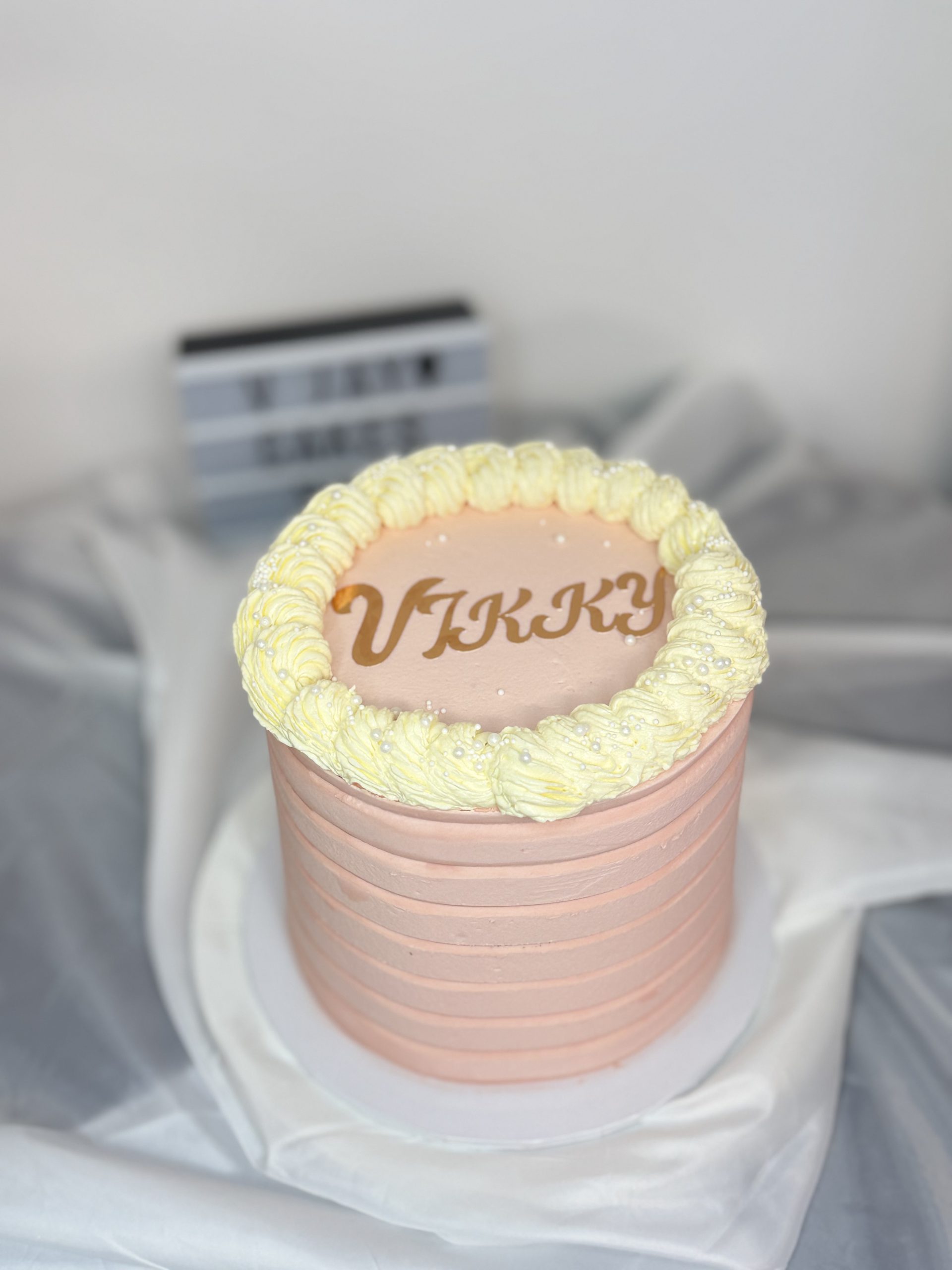 Pink Custom Celebration Cake - Image 2