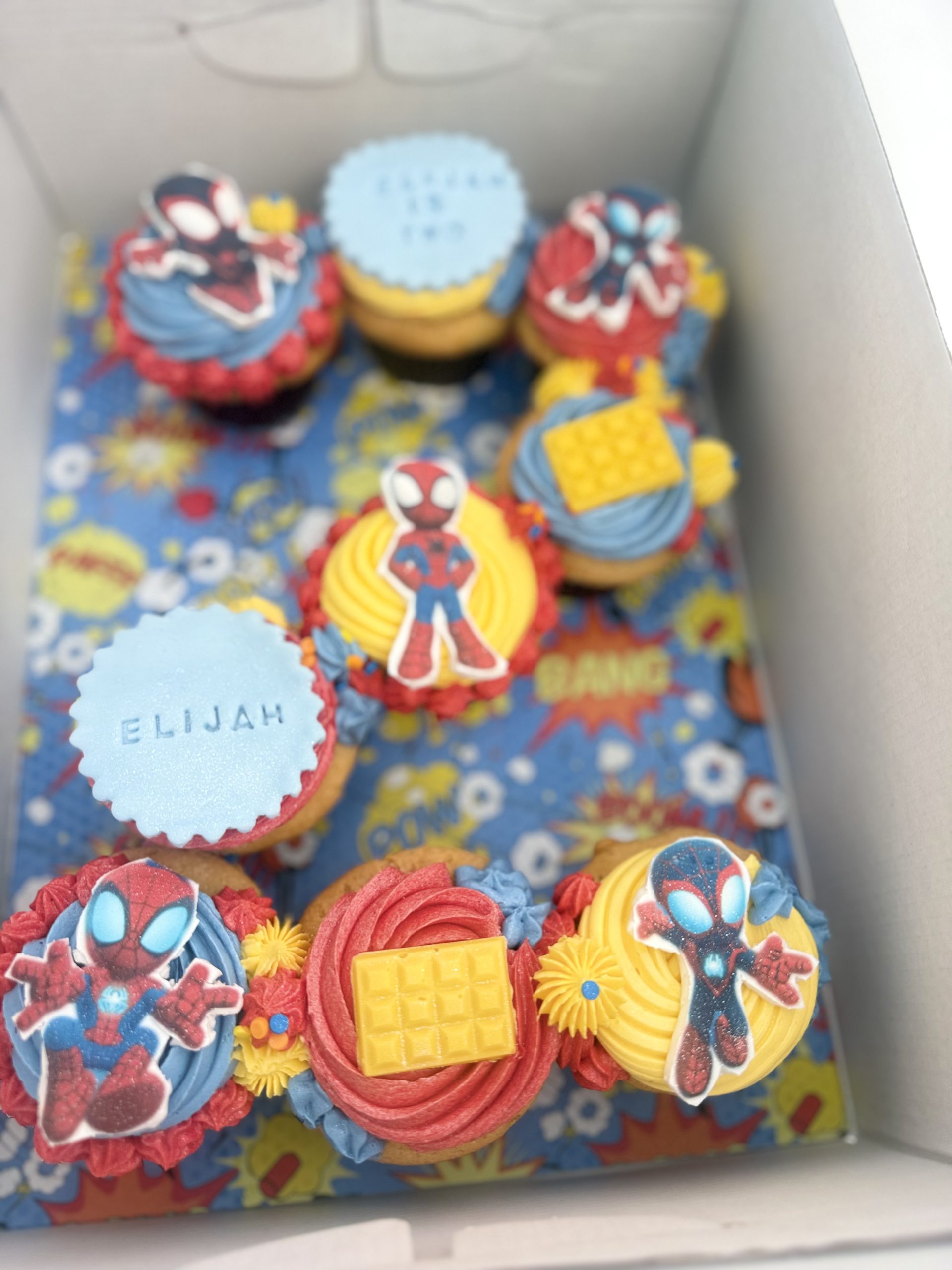 Superhero Themed Party Cupcake