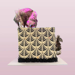 Ganache Square Black & Cream Signature Cake