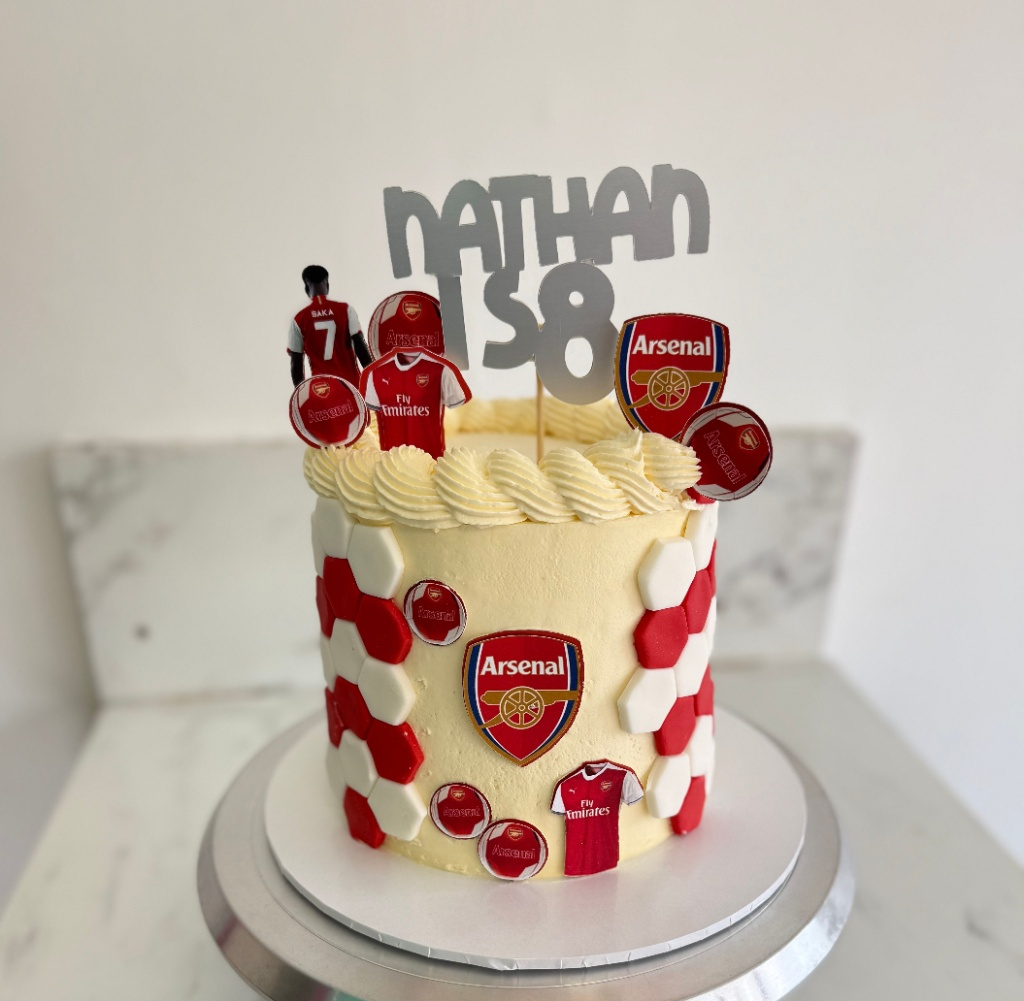 Football Club themed birthday cake