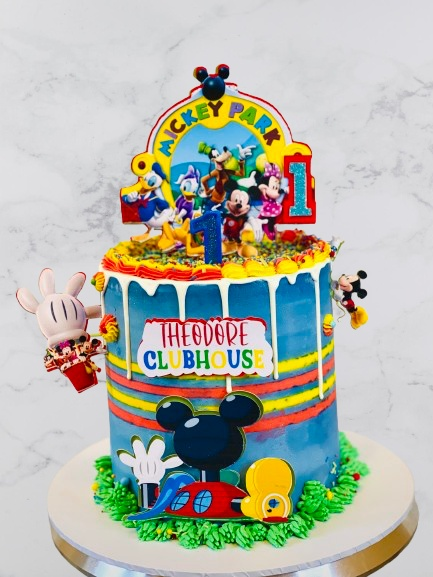 Personalized Mickey Mouse Clubhouse Birthday Cake