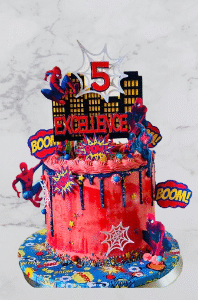 Amazing Spider-Man Superhero Birthday Cake