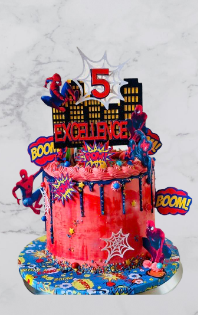 Amazing Spider-Man Superhero Birthday Cake