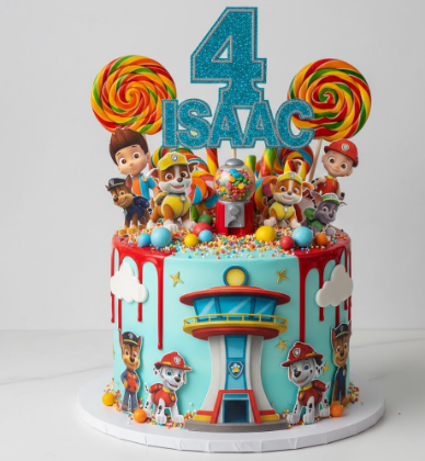 Personalized Paw Patrol Lookout Cake - Image 2