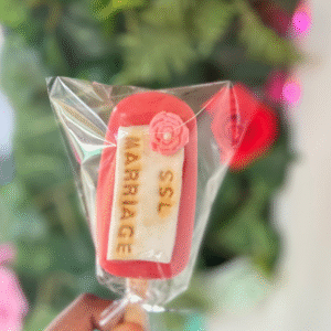 Romantic Personalized Rose Cakesicles