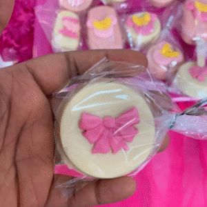 Minnie Mouse Single Bow Chocolate Rounds