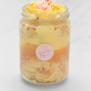 Classic Custard & Caramel Cake Jar