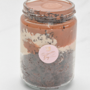 Decadent Triple Chocolate Cake Jar