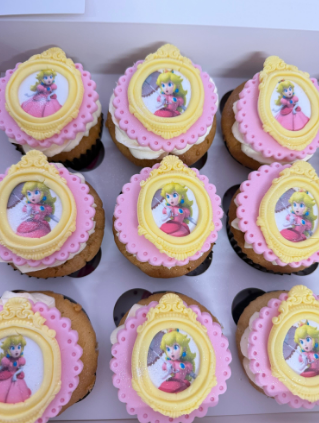 Princess Peach Dream Cupcakes